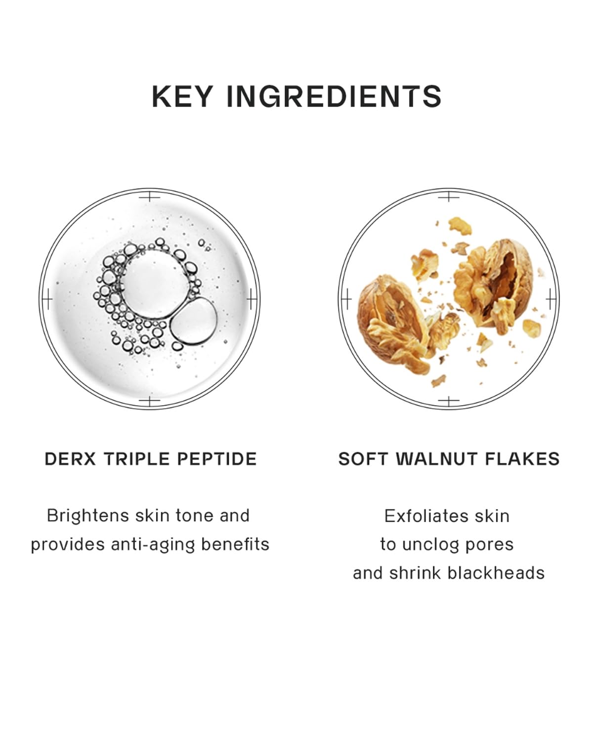 Oganacell DERX Revitalizing Facial Cleanser with Peptides & Walnut Microbeads - Gentle Exfoliating Gel To Foam for all Skin, Korean Clinic-Developed (120ml/4.05 fl.oz.)