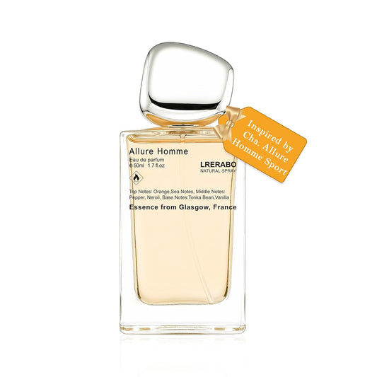 Woodsy Spicy Eau de Parfum - Inspired by Cha. Allure Homme Sport Cologne for Men, Perfume with White Musk, Tonka Beans, Amber, Orange - Fragrance Spray 50 ml | 1.7 oz