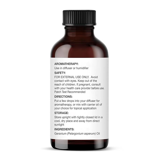 MAJESTIC PURE Geranium Essential Oil | 100% Pure and Natural Geranium Oil | Premium Grade Essential Oils for Hair Care, Home Diffusers, Skin, Aromatherapy, Massage and Humidifiers | 1 Fl Oz