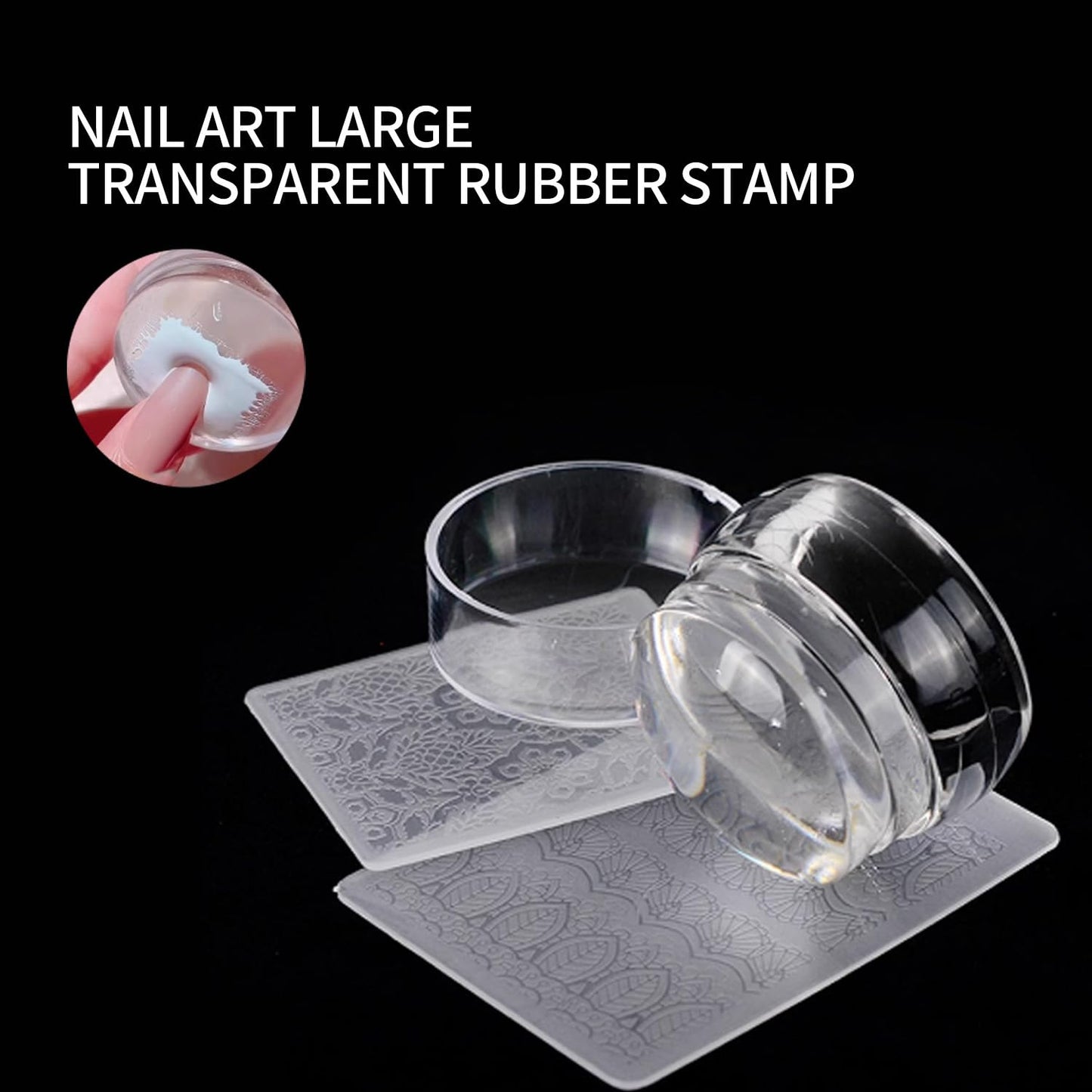 Nail Art Stamper Kit Your Perfect Choice for Effortless Nail Art Long & Short Jelly Stamper for Nails Ideal for Nail Salon or Home User Easy to Use