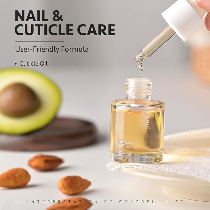 GAOY Cuticle Oil, 20ml Cuticle Care Strengthener Oil, Repair for Damaged Nails, Moisturizing to Promote Nail Growth