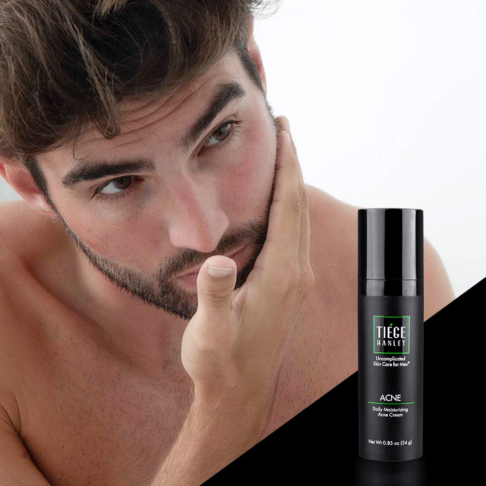 Tiege Hanley | Acne System Level 2 | Dermatologist Recommended Formula: Face Wash, AM Moisturizer with SPF20, Exfoliating Scrub and 1.6% Salicylic Acid Cream 2X | Uncomplicated Skin Care for Men