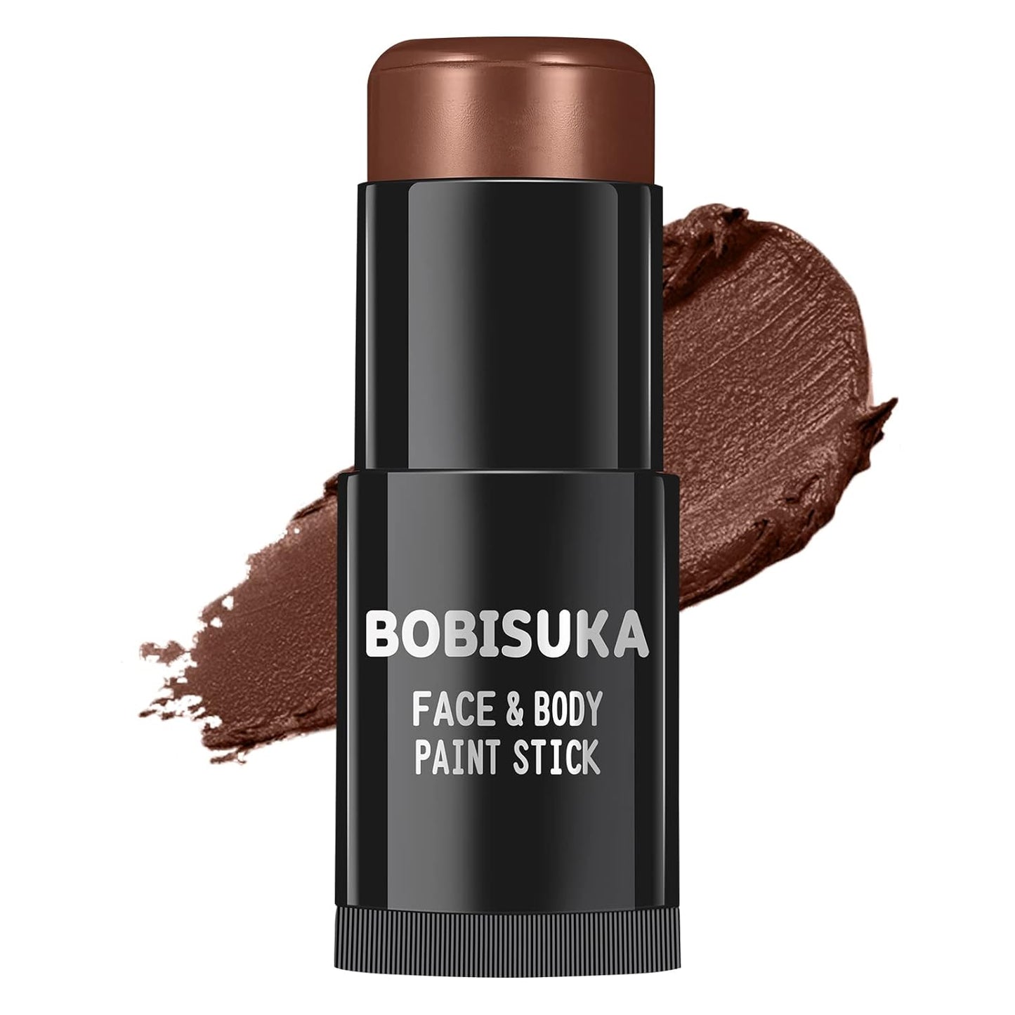 BOBISUKA Brown Face and Body Paint Stick, Chocolate Brown Eye Black Stick for Sports, Waterproof Oil-based Painting Kit for Halloween SFX Camo Cosplay Special Effects Costume Parties Makeup