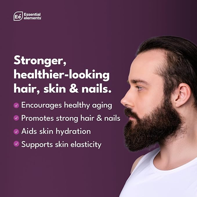 Essential Elements Hydrolyzed Collagen Peptides Powder - Supplement for Joint, Skin, Hair, & Nail Support Types I III Non-GMO, Hormone-Free, Grass-Fed 41 Servings