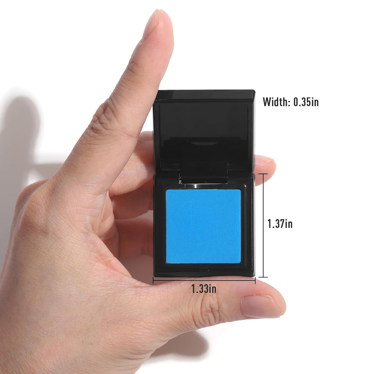 UCANBE Blue Single Eyeshadow Palette, Highly Pigmented Matte Eye Shadow Powder, Professional Long-Lasting Waterproof Makeup Palette