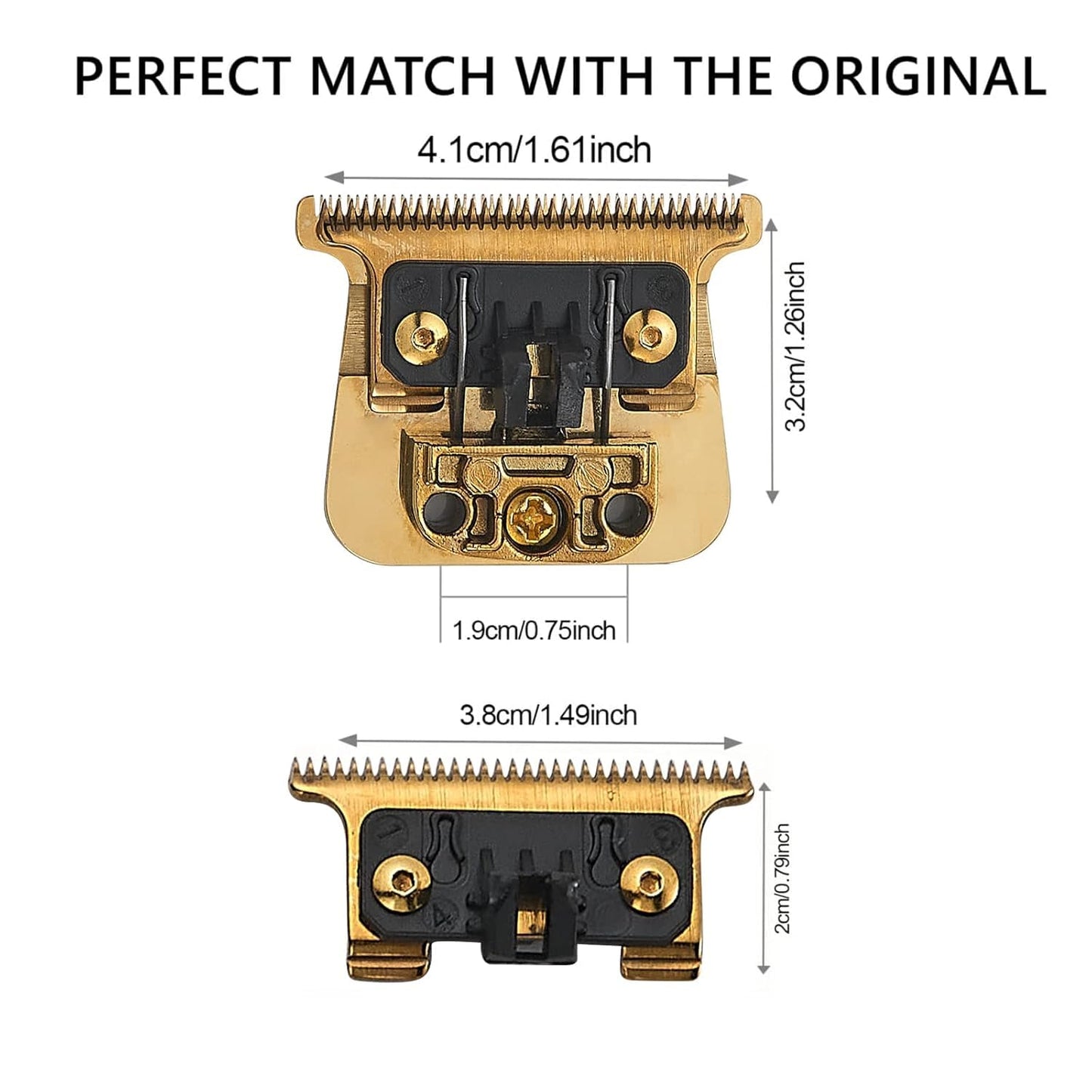 707GOLD2.0 Replacement Blades Compatible with BaBylissPRO FX787 & FX726 Trimmers, for Outlining Hair Trimmers (FX787）