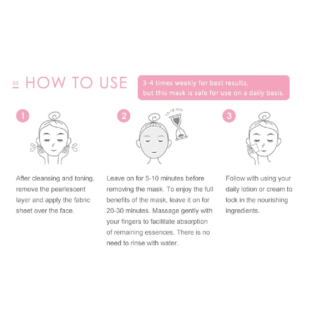 My Beauty Diary-Damask Rose Facial Mask, Softening and Brightening Collagen Essence Face Sheet Mask for Natural Look(8 Combo Pack)