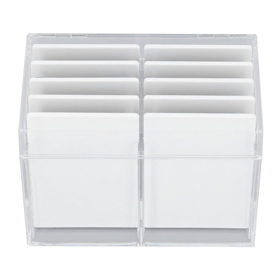 10 Layers Acrylic Eyelash Storage Box, Eyelash Holder Extension Tool with Magnetic Bottom, Makeup Organizer False Eyelashes Glue Pallet Holder, Grafting Eyelash Extension