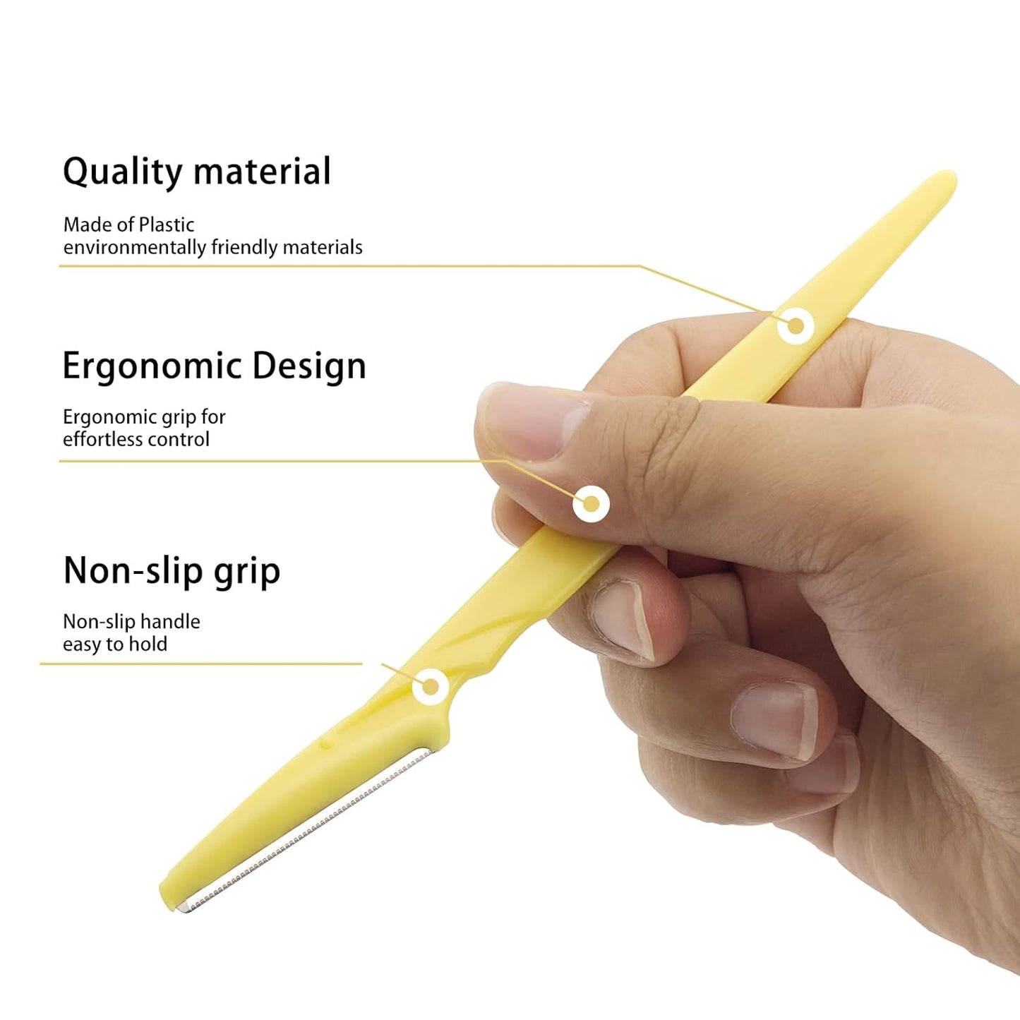 Eyebrow Razor for Women,4 Pcs Dermaplane Razor for Women Face Multipurpose Facial Hair Shaper Trimmer