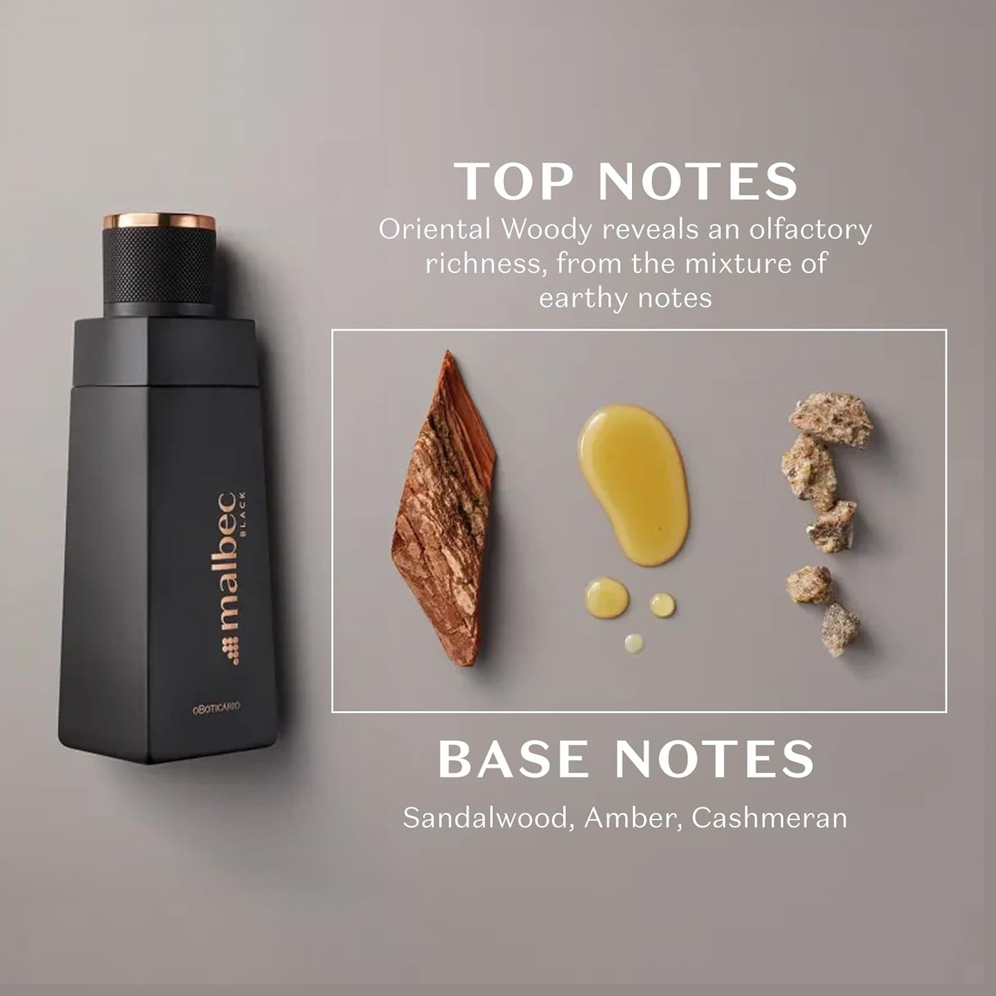 Malbec Black Eau de Toilette By O Boticario, Wine-Inspired Cologne For Men, Long-Lasting Men's Fragrances, Vanilla, Whiskey Woody & Amber Scent, 3.4 Ounce