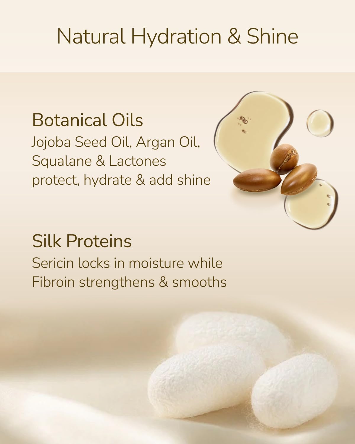 Hair Oil Heat Protectant & Split End Repair, Salon-Quality Treatment with Argan Oil for Frizzy, Curly, Damaged, Dry Hair, Fragrance Scalp Moisture, Travel Size, White (1.7 fl oz, 50ml)