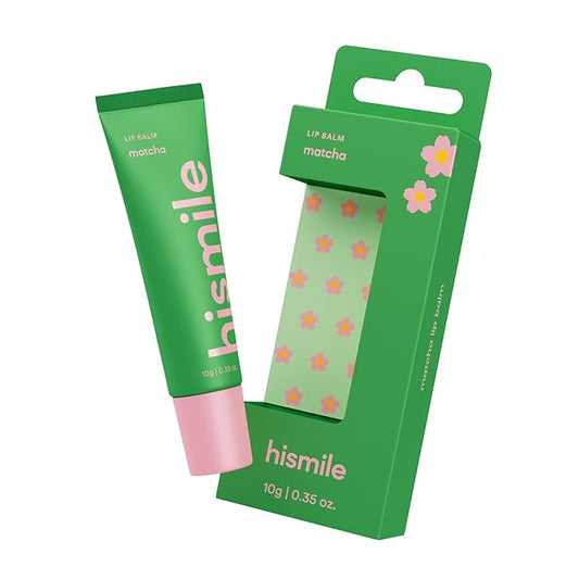 Hismile Lip Balm, Flavoured Lip Balm, Lasting Hydration, Lip Hydration, Vegan Lip Balm, Untinited Lip Balm (10g, Matcha)
