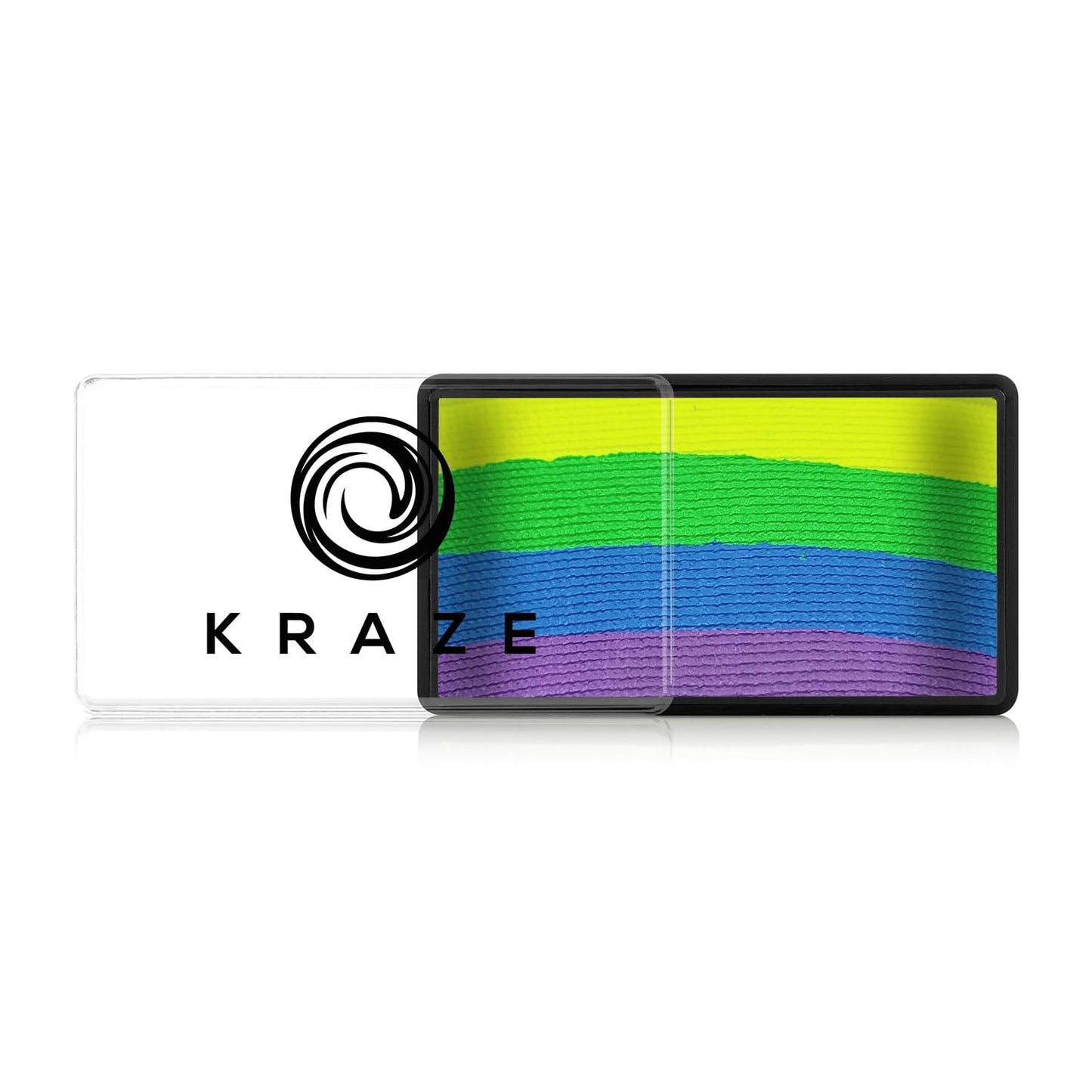 Kraze FX Dome Stroke - Thrill (25 gm), Professional 1-Stroke Split Cake, Hypoallergenic, Non-Toxic, Water Activated Face & Body Painting Makeup Supplies for Sensitive Skin, Kid Safe, Adults