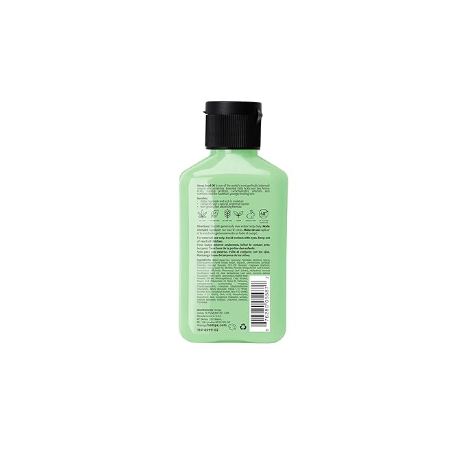 HEMPZ Herbal Body Moisturizer, Rosemary & Mint Travel Mini 2.25 Oz – Hydrating Lotion Rich with Minerals, Vitamin C, & Hempseed Oil to Nourish & Repair Extremely Dry or Sensitive Skin, for Women & Men