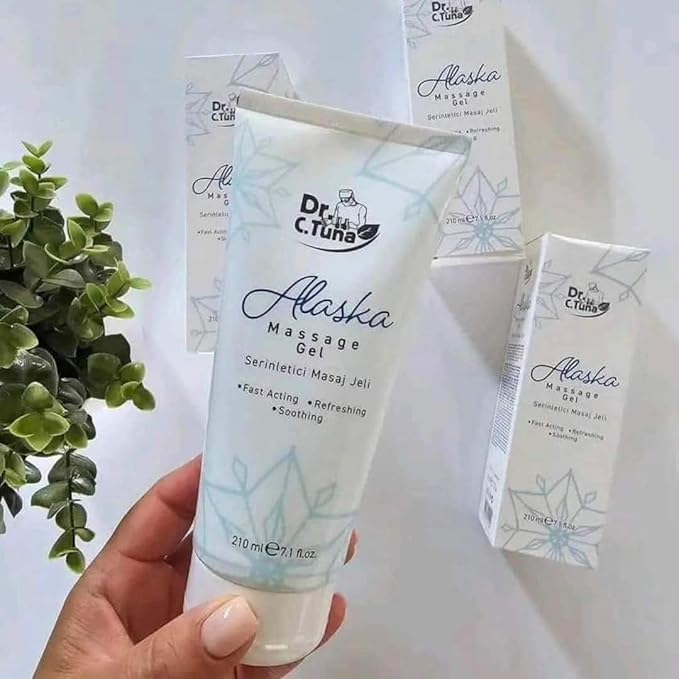 FARMASi DR C. Tuna Alaska Cooling Massage Gel – Refreshing Cooling Gel with Menthol & Eucalyptus for Instant Muscle Relief – 210 ml / 7.1 fl oz
