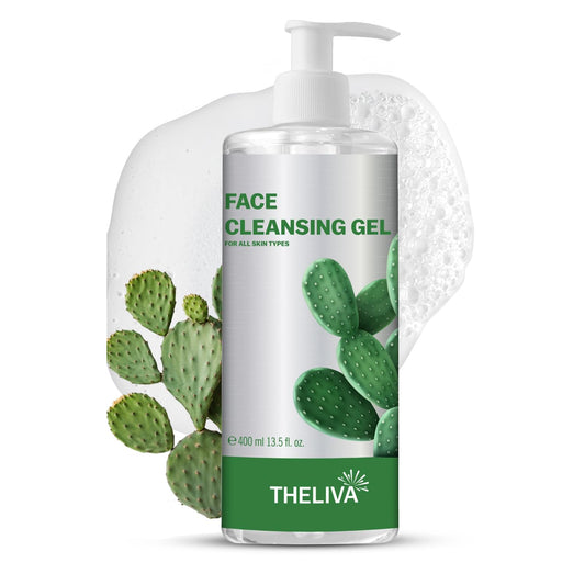 Hydrating Face Wash for Women–Cactus Extract Facial Cleanser–Anti Aging & Gentle Cleanser for Oily Skin–Hydro Boost Gel Texture–Refreshing Daily Wash – 13.5 oz