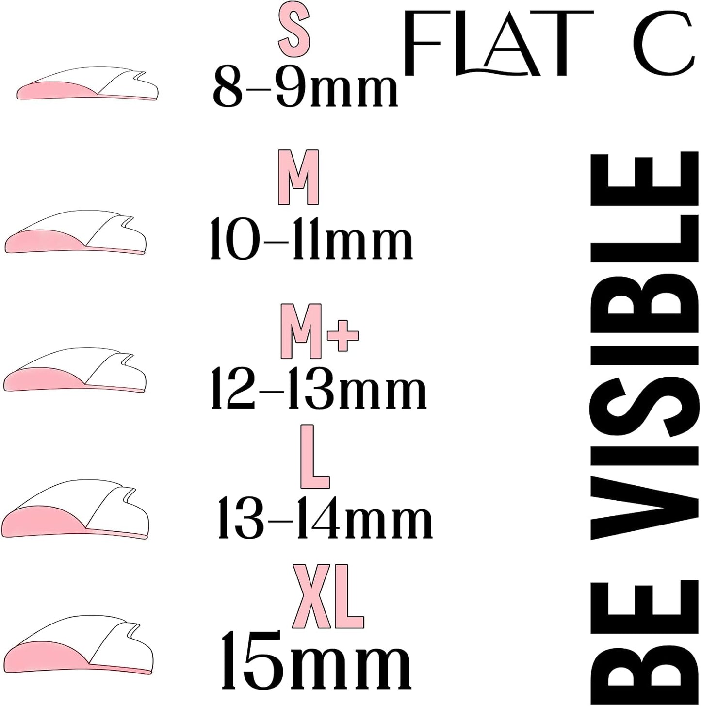 Lash Lift Pad, Eyelash Lift Shield, 5 Sizes Perm Rod DIY Lash Lifting at Home, Softer Perming Curlers Fit Eyes, Reusable Silicone Roller Orange Flat C curl Work with Glue Balm Very Well