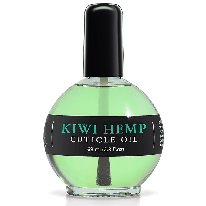 Nail Cuticle Oil Kiwi Hemp Scented 2.3 Fl Oz – Cuticle Oil for Nails with Jojoba Oil, Aloe, Vitamin E - Moisturizing Cuticle Care and Nail Oil Repair Treatment