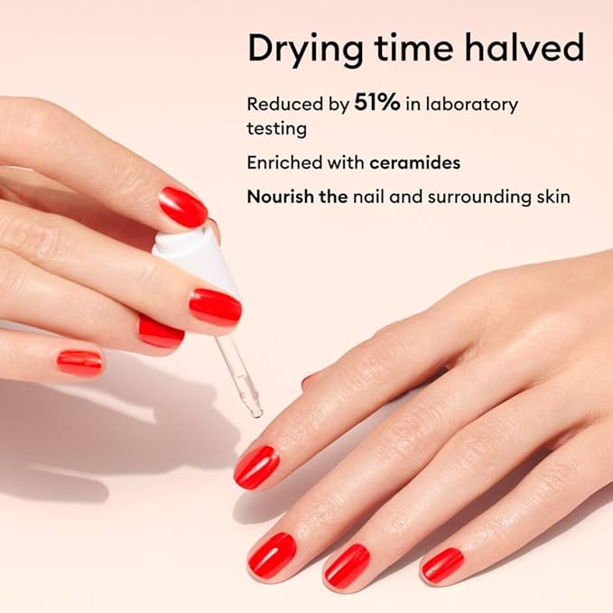 Manucurist Green Nail Polish Drying Drops - Fast Dry Nail Polish - Halves Drying Time - Nourishing Nail Care - 49.5% bio-sourced - Green System Compatible 0.5 Fl Oz