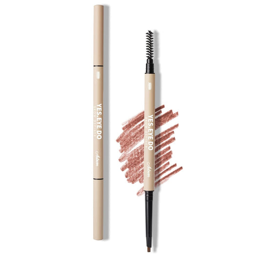 Auburn Eyebrow Pencil, Automatic Red Eyebrow Pen with Brush for Red Hair, Ultra Slim Redish Eyebrow Pencil for Brow Lamination, Water-resistant, Long-lasting, Buildable Pigment, Auburn, YES.EYE DO