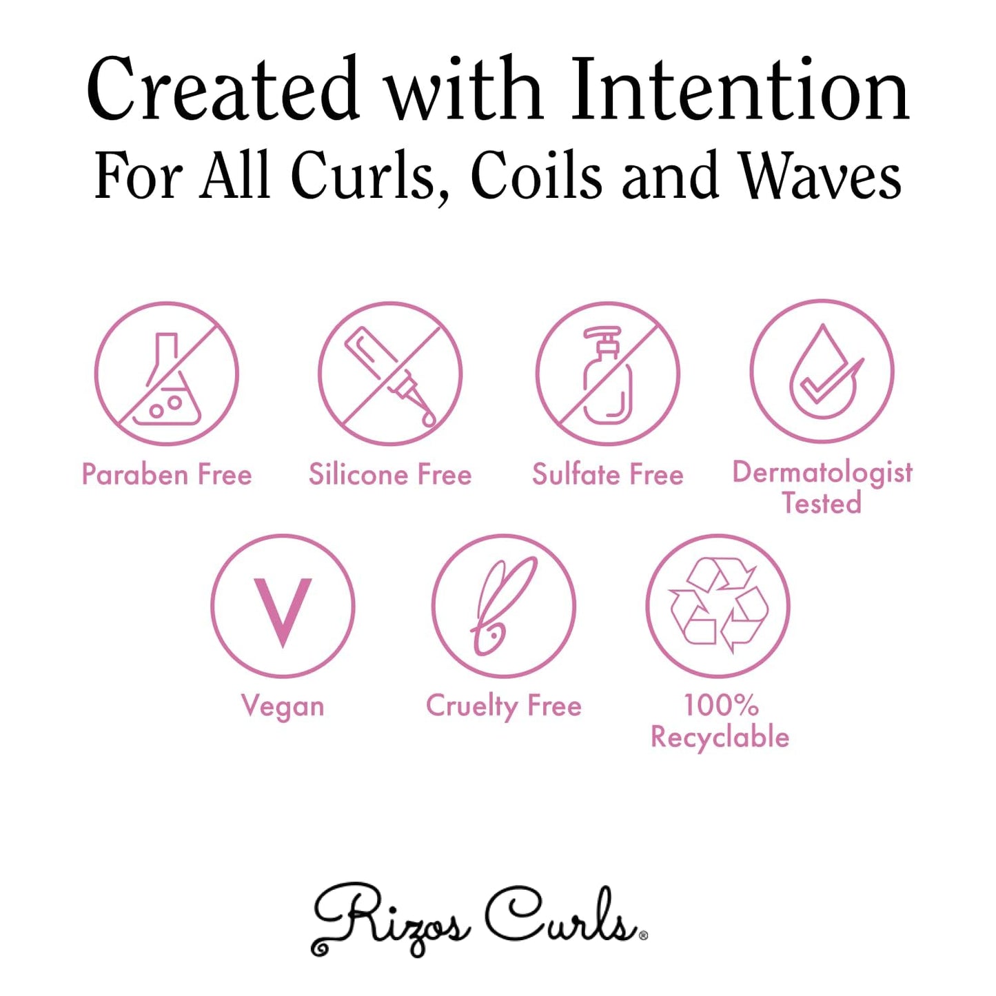 Rizos Curls Travel Refresh & Detangle Spray, Moisturizing Leave-In, Hydrate & Reduce Frizz, Add Shine & Definition with Coconut Oil, Aloe Vera & Shea Butter, 2.5 oz