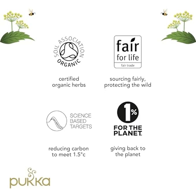 Pukka Organic Tea Bags, Elderberry & Echinacea Herbal Tea, Perfect for Wellness Support, Caffeine Free, 20 Count (Pack of 4) 80 Bags