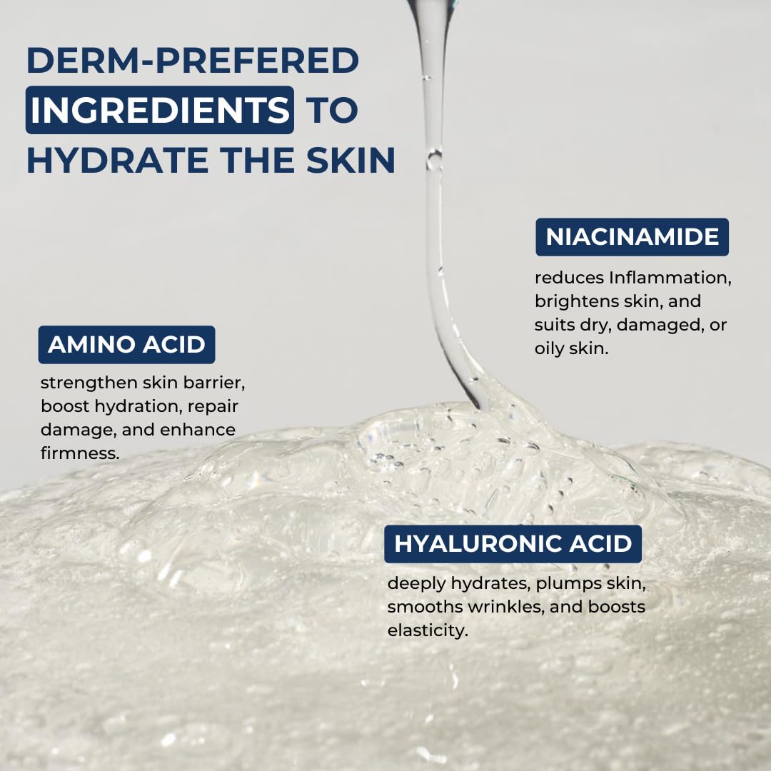 Prettyboy Fresh Start Gentle Face Cleanser | Hydrating & Exfoliating with Niacinamide, Hyaluronic Acid, and Amino Acids | Dermatologist-Approved, Sensitive Skin-Friendly, Daily Facial Wash