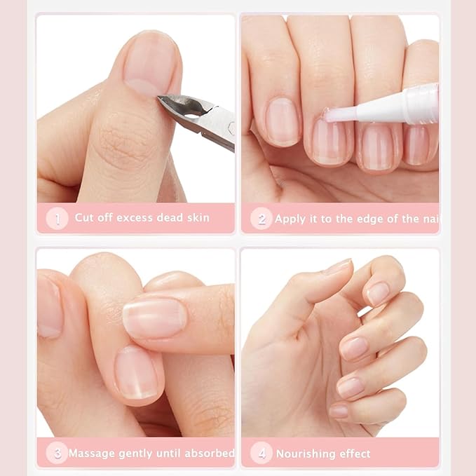Radiant Nail Growth Oil, Nail Strengthener, Cuticle Oil for Nails, For Moisturize Strengthen Nail Care Oil, Finger Edge Manicure Nourishing Pen, Anti-hangbnail removal, Nail Skin Edge Care