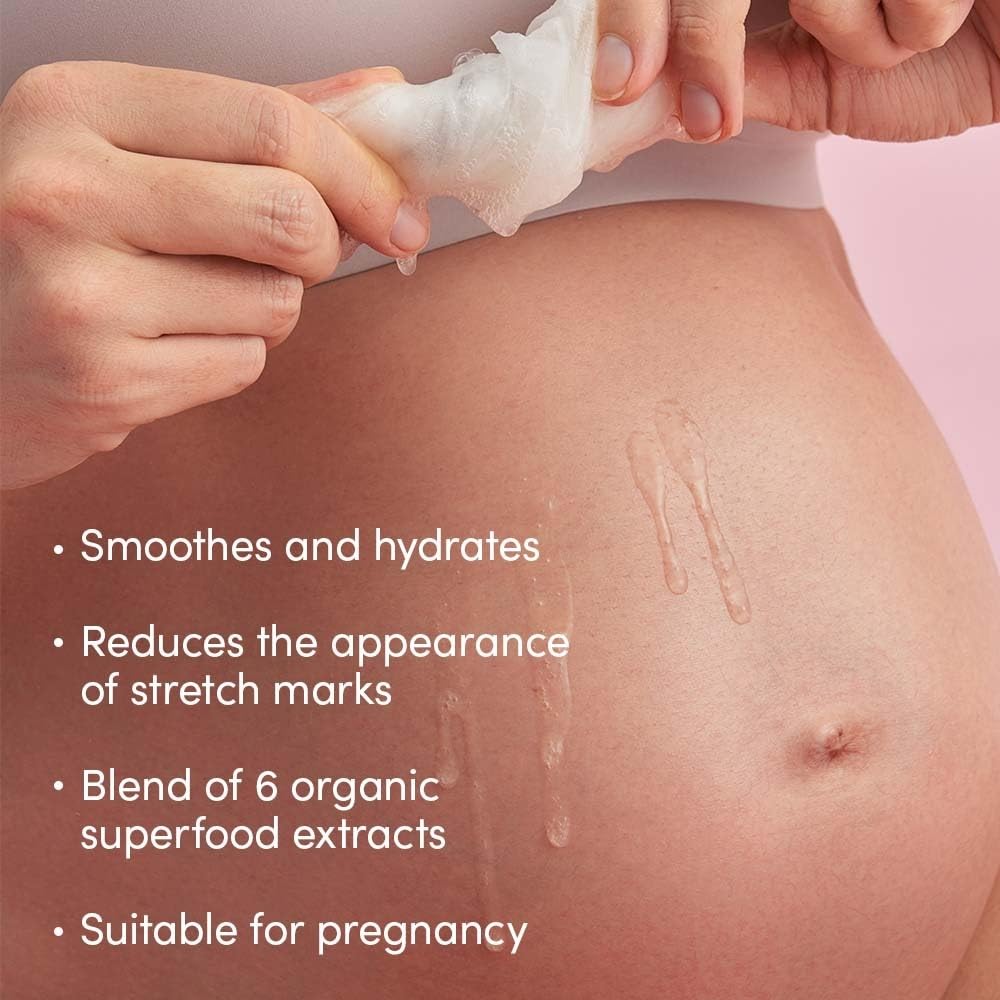 Evereden Soothing Belly Mask - 4 Belly Masks for Pregnant Women - One Size - Hydrating, Nourishing, & Soothing Pregnancy Skin Care Belly Masks - Clean & Vegan Pregnancy & Maternity Products