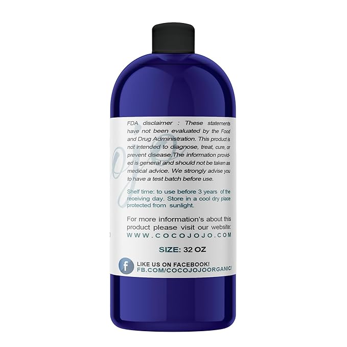 Grapeseed Oil - Pure Unrefined Cold Pressed All Natural Non GMO Vegan Grape Seed Cold Pressed 16 or 32 oz Body Hair Face Skin Massage Moisturizing -Packaging May Vary - (32 oz)