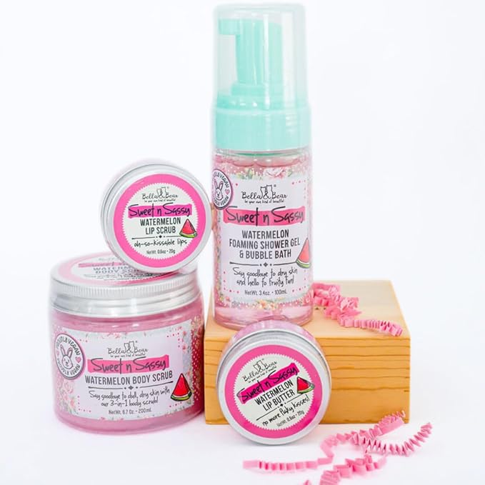 Bella & Bear Sweet 'n' Sassy Watermelon Exfoliating Lip Scrub, 0.6 oz