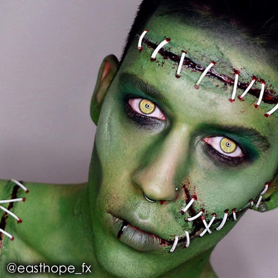 Mehron Makeup Fantasy FX Cream Makeup | Water Based | Halloween | Green Face Paint & Body Paint For Adults 1 fl oz (30ml) (GREEN)