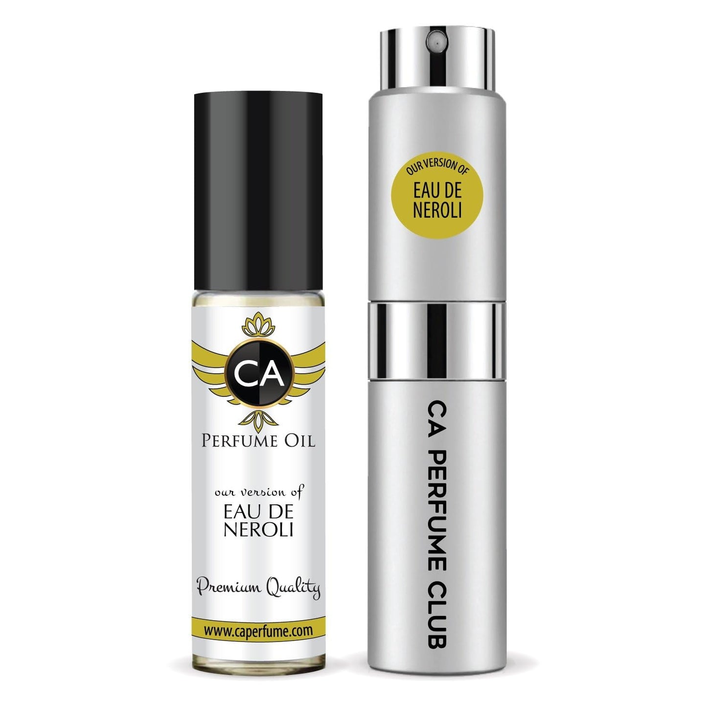 CA Perfume Duo Impression of Eau De Neroli For Women And Men Perfume Layering Set Long Lasting Travel Size EDP + Body Oil Roll-On Bottle 0.27 Fl Oz+0.33 Fl Oz