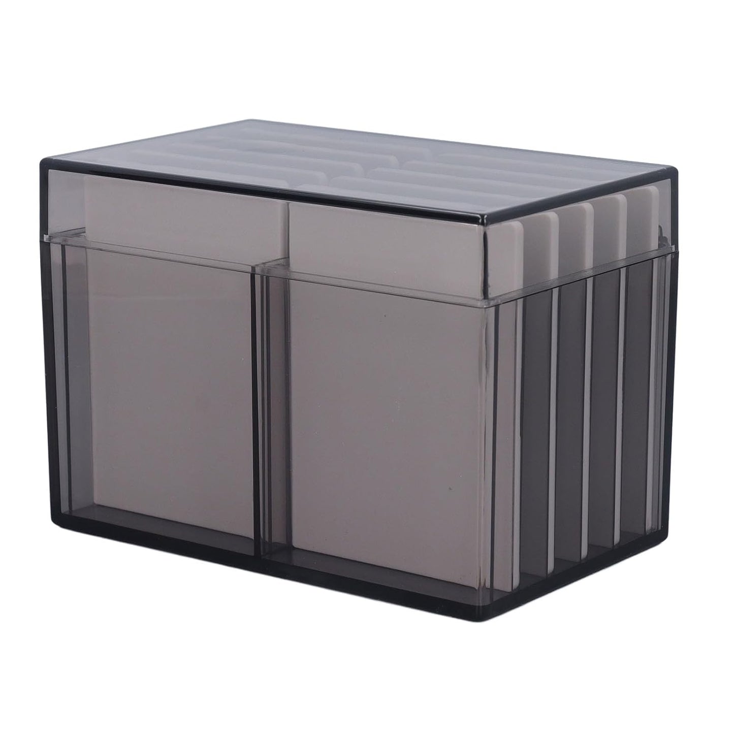 10 Layers Acrylic Eyelash Storage Box with Magnetic Bottom Extension Grafting Tool False Eyelashes Glue Pallet Holder (Tea Transparent)