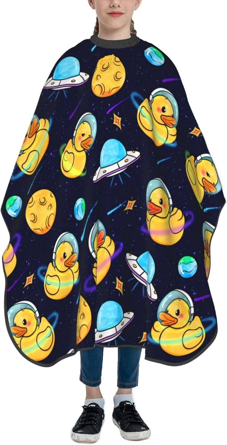 Barber Cape for Kids Funny Duck Haircut Cape Professional Salon Cape Waterproof Hair Cutting Styling Haircut Apron