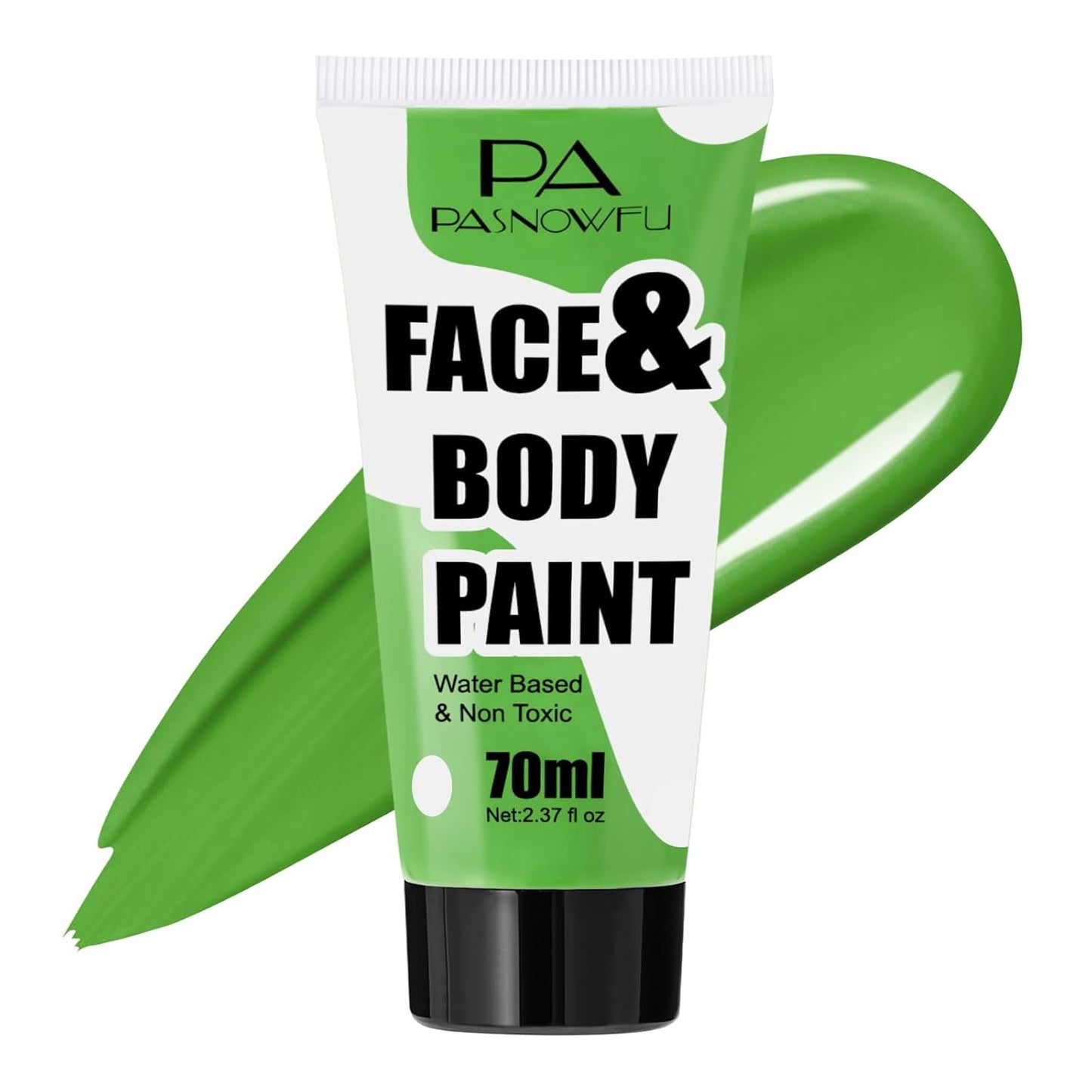 Light Green Face Paint 70ml - Non-Toxic Washable Body Paint for Halloween Witch Makeup, Water-Based Highly Pigmented Face Body Paint for Halloween SFX Cosplay Makeup ,Costume Events,Party