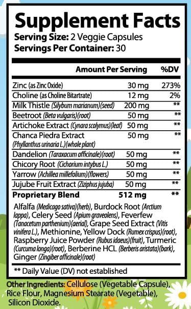 Liver Support - Premium Blend 60 Veggie