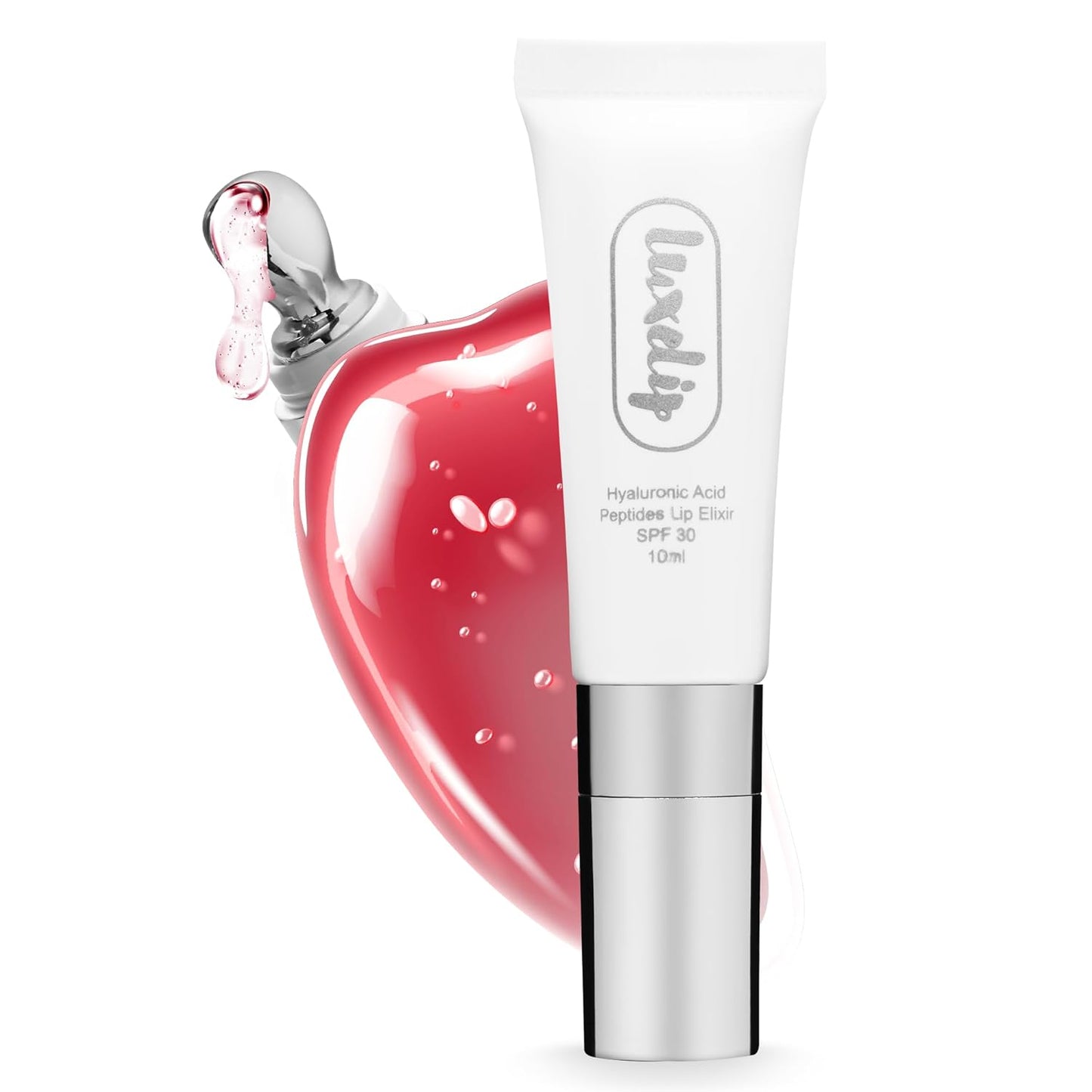 Tinted Lip Balm Elixir – Hydrating Vegan Lip Care with Sheer Color & Moisturizing Glow – Non-Sticky Nourishing, Lip Plumping Treatment for Soft, Smooth Lips (Rosewood 10ml)