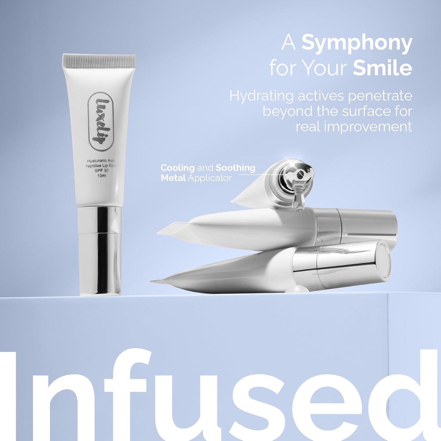 Tinted Lip Balm Elixir – Hydrating Vegan Lip Care with Sheer Color & Moisturizing Glow – Non-Sticky Nourishing Lip Treatment for Soft, Smooth Lips (Naturally Clear 10ml)