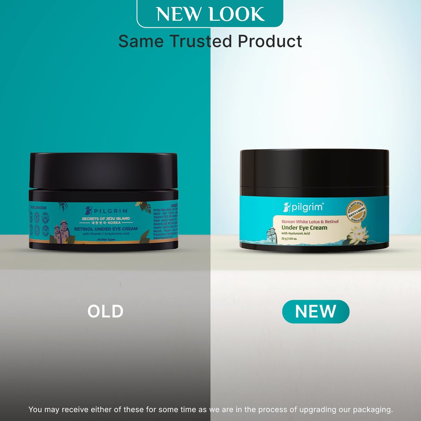 Pilgrim Retinol Under Eye Cream | Korean Skincare with Vitamin C & Hyaluronic Acid | Reduces Dark Circles, Puffiness & Signs of Aging | Hydrating Under Eye Cream | 1.06 Oz (30gm)