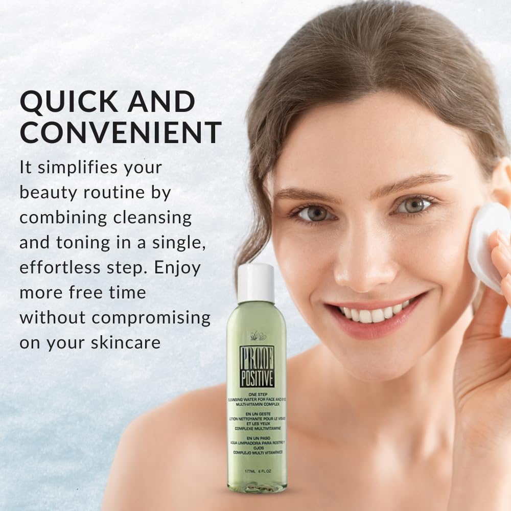 Color Me Beautiful One Step Makeup Remover, Eye Face and Neck Cleansing, Gentle Facial Cleanser and Toner, Hydrating and Moisturizing, 6 fl. oz