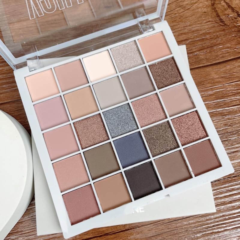 Eyeshadow Eye Shadow Palette Makeup 25 colors,Matte Naked, Ultra-Blendable, Naturing-Looking, Long Lasting, Neutral Nudes EyeShadow (25 colors Brown Black)