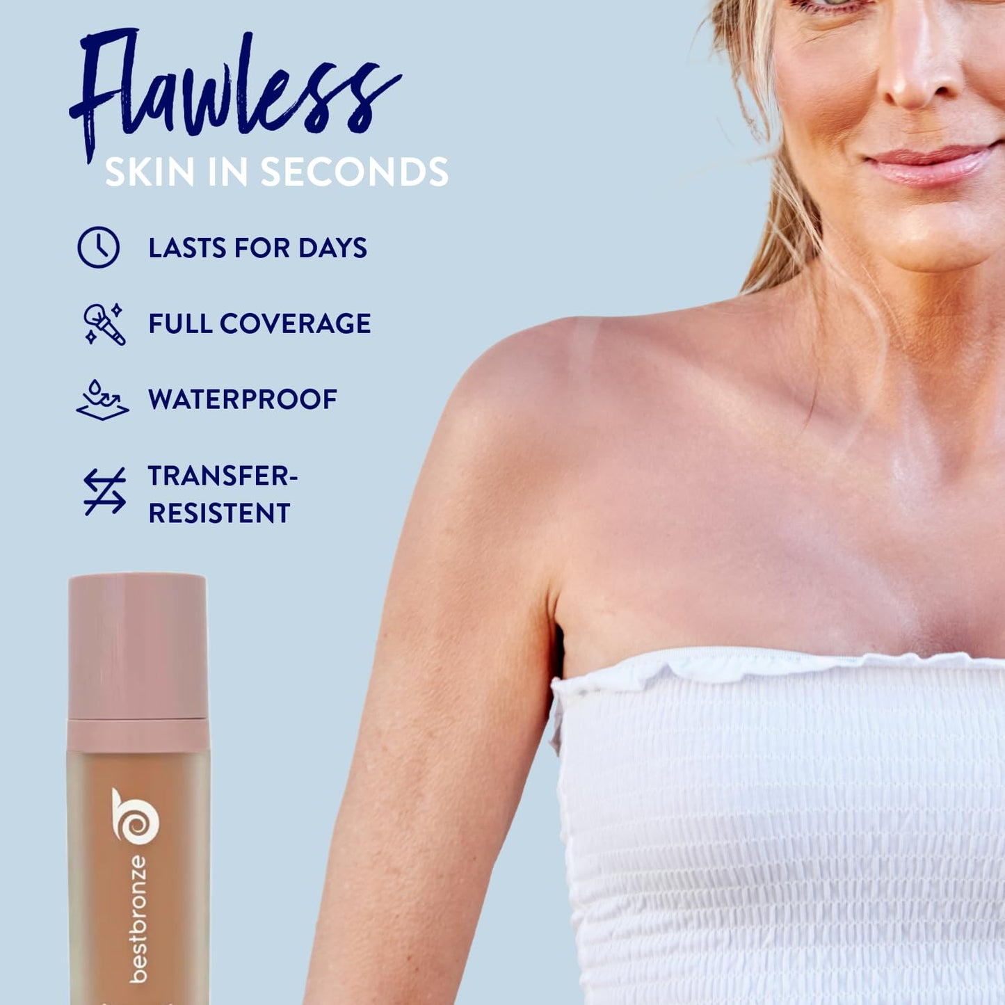 Best Bronze Bombshell Body Makeup - Tattoo Cover Up Makeup & Body Foundation Waterproof - Tattoo Concealer Waterproof for Scars, Varicose Veins Cover Up & Leg Foundation (NC16 Light Beige Peach)