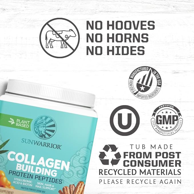 Vegan Collagen Protein Powder for Women | Plant Based Collagen Powder Churro Flavor with Vegan Hair Skin and Nails Vitamins | Non-GMO No Added Sugar Soy Dairy & Gluten Free (Churro, 20 Servings)