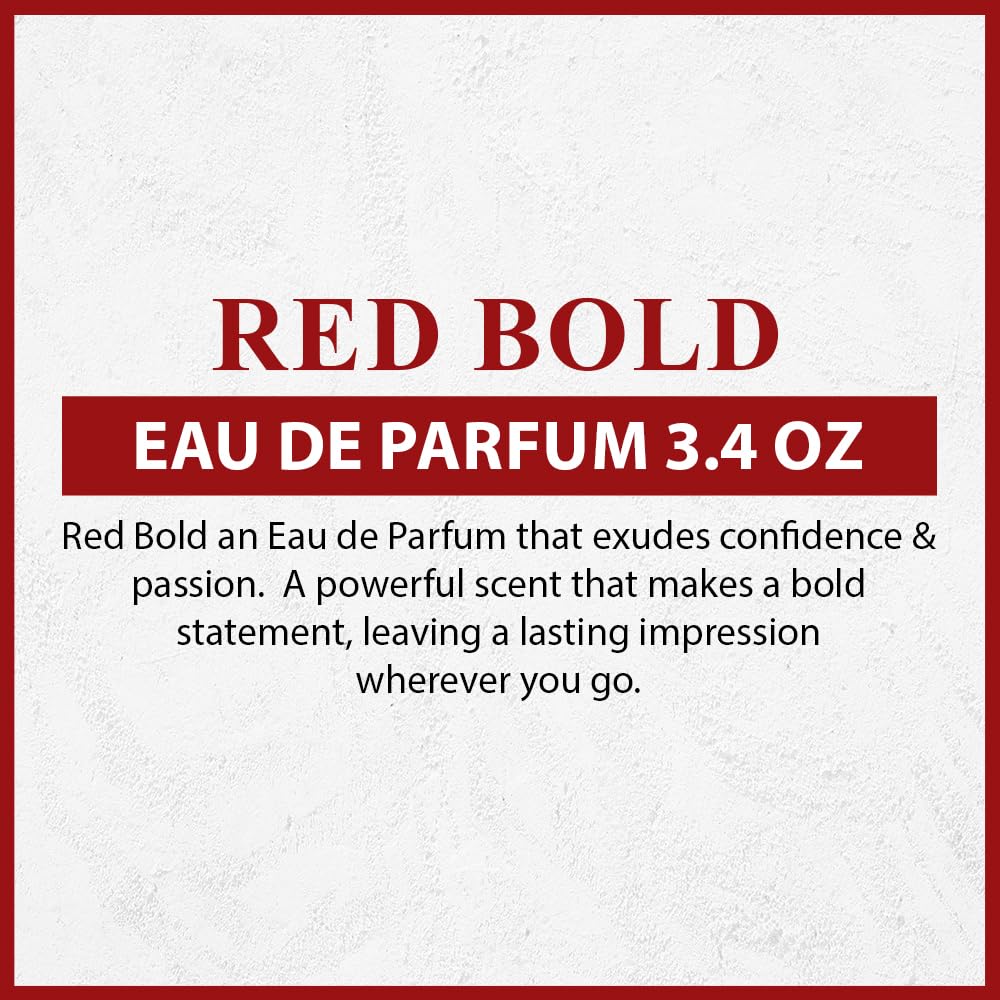 L'ORIENTALE FRAGRANCES Red Bold Eau De Parfum Spray for Men, 3.4 Ounce