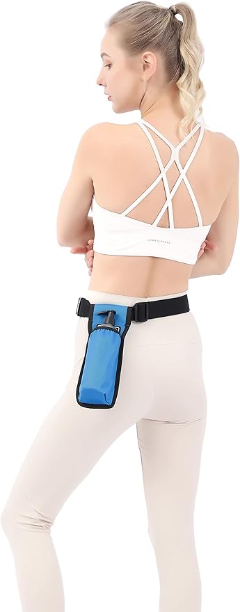 Massage Bottle Bag Massage Therapist Holster Massage Lotion Holster Massage Oil Holster（YR-1KD-Blue）