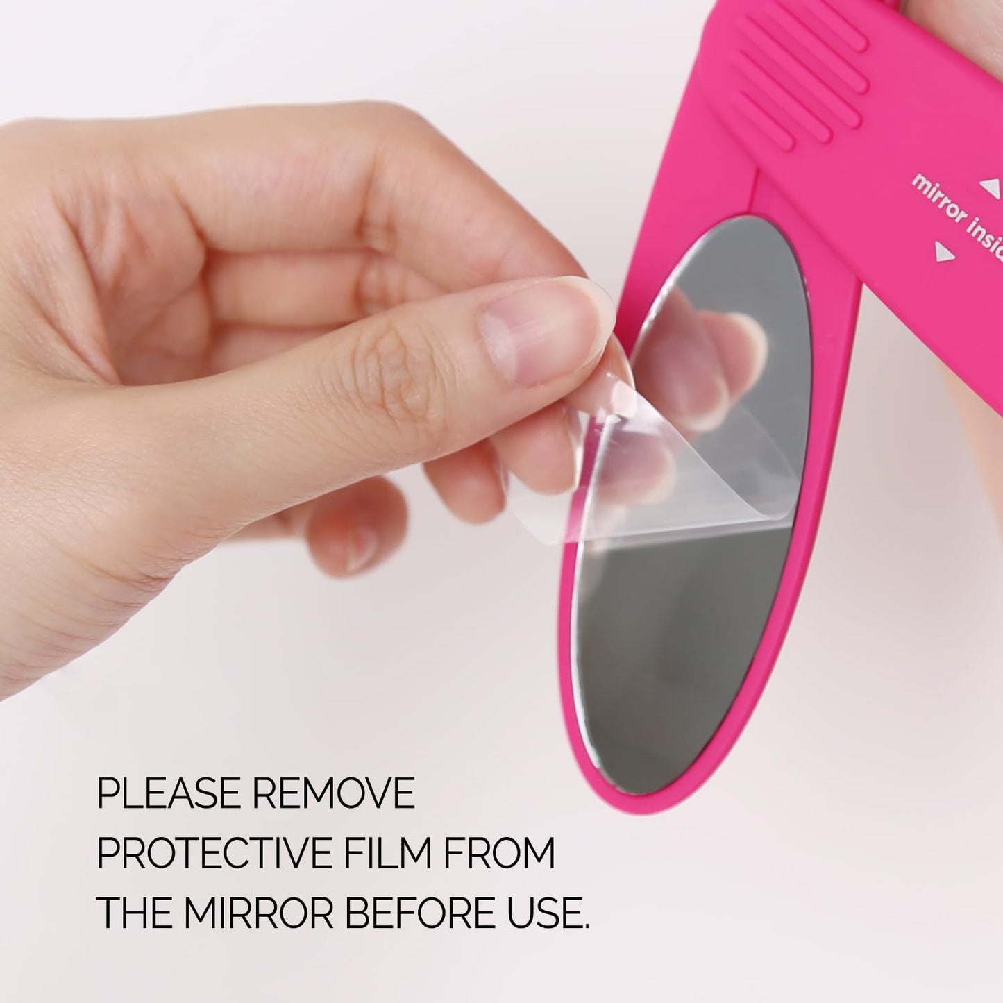 Compact Folding Hair Brush with Mirror - Detangling Comb for Adults & Kids, Portable for Travel & Storage, Wet & Dry Hair