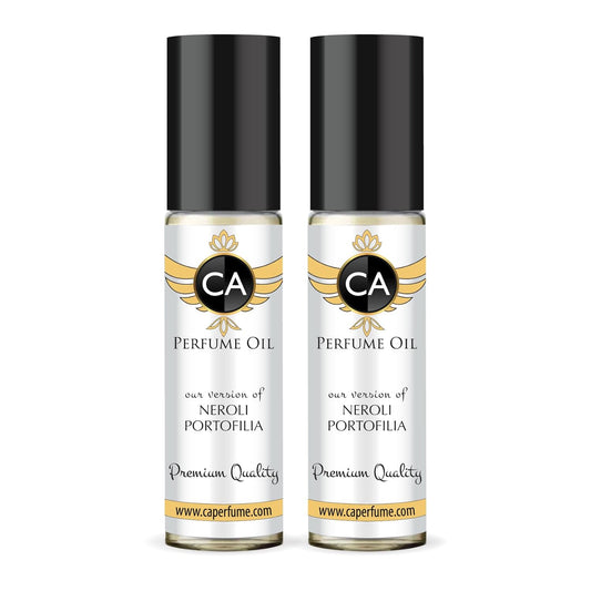 CA Perfume Impression of Neroli Portofilia Unisex Eau De Parfum Citrus Aromatic Scent Long Lasting Unisex Fragrance Travel Size TSA Ready for Day and Night Wear 0.33 Fl Oz 10ml (Pack of 2)