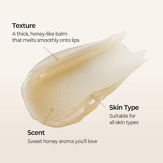 SKINFOOD Honey Sugar Lip Sleeping Mask, Lip Mask for Overnight, Korean Lip Care Product for Severely Chapped Lips, Hydrating Lip Butter for Dry Lips, Manuka Honey Lip Balm (0.71 fl. oz.)