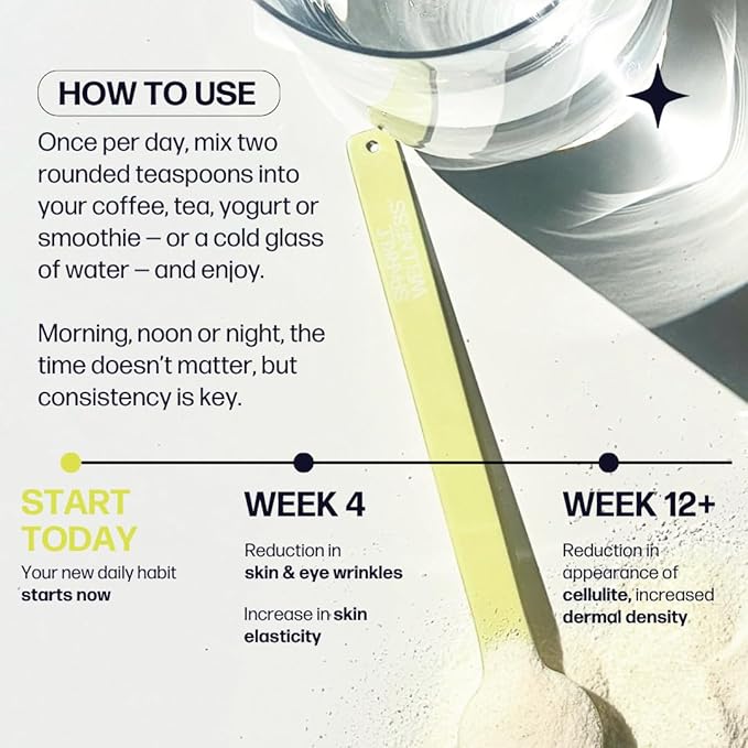 Sparkle Skin Boost (No Flavor) [50-Serves] Verisol Collagen Peptides Protein Powder Vitamin C Supplement Drink